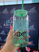 Load image into Gallery viewer, *SALE - Glass Sippers with lid and straw
