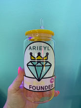 Load image into Gallery viewer, *SALE - Glass Sippers with lid and straw
