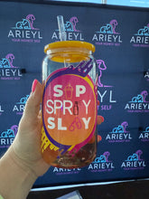 Load image into Gallery viewer, *SALE - Glass Sippers with lid and straw

