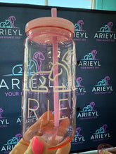 Load image into Gallery viewer, *SALE - Poolside Sipper with lid and straw
