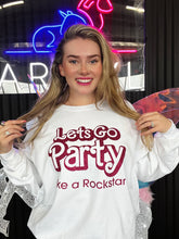 Load image into Gallery viewer, Let’s go party sweatshirt
