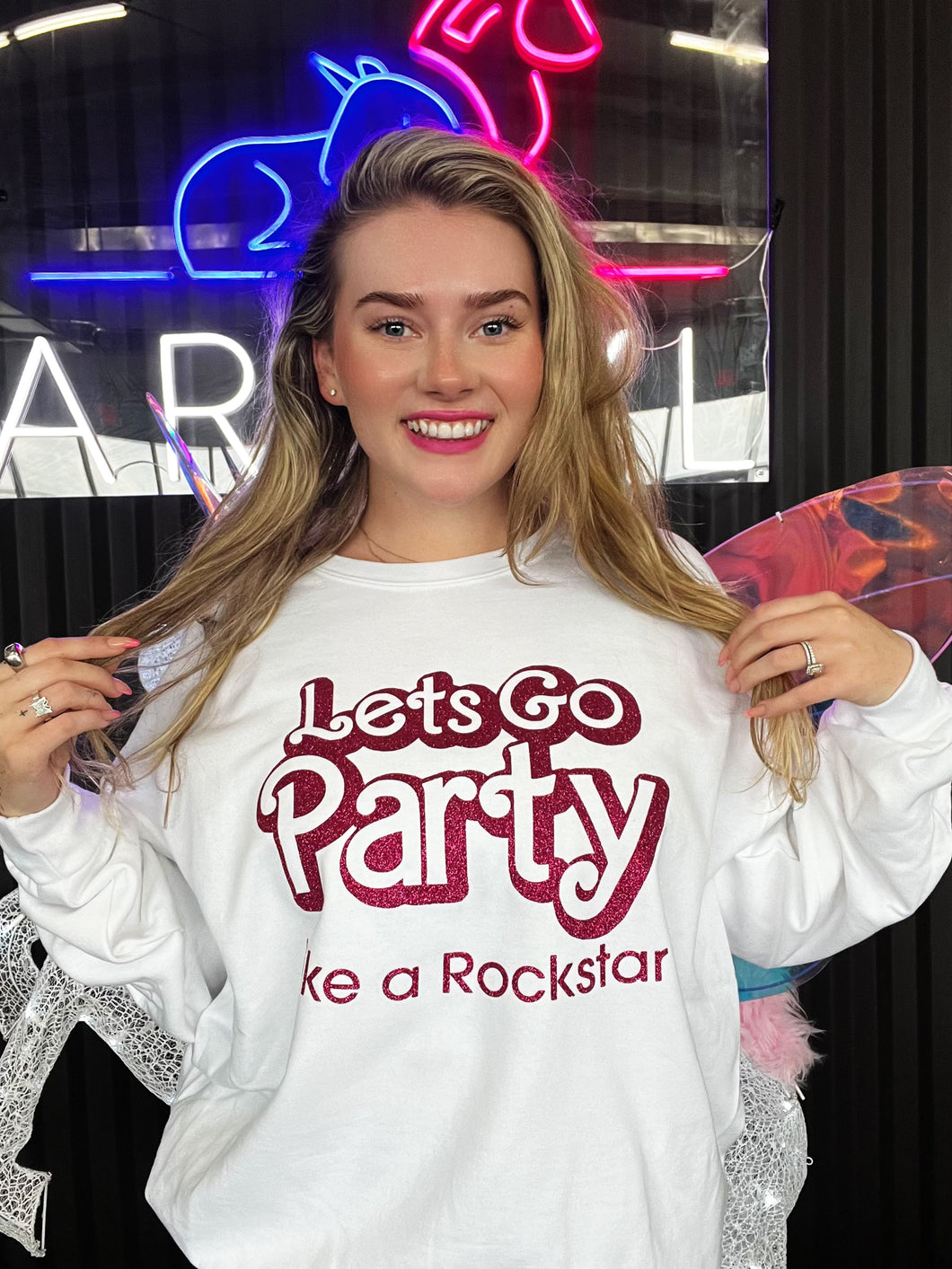 Let’s go party sweatshirt