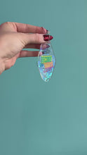 Load and play video in Gallery viewer, * PRESELL MOTEL IRIDESCENT KEYCHAIN -
