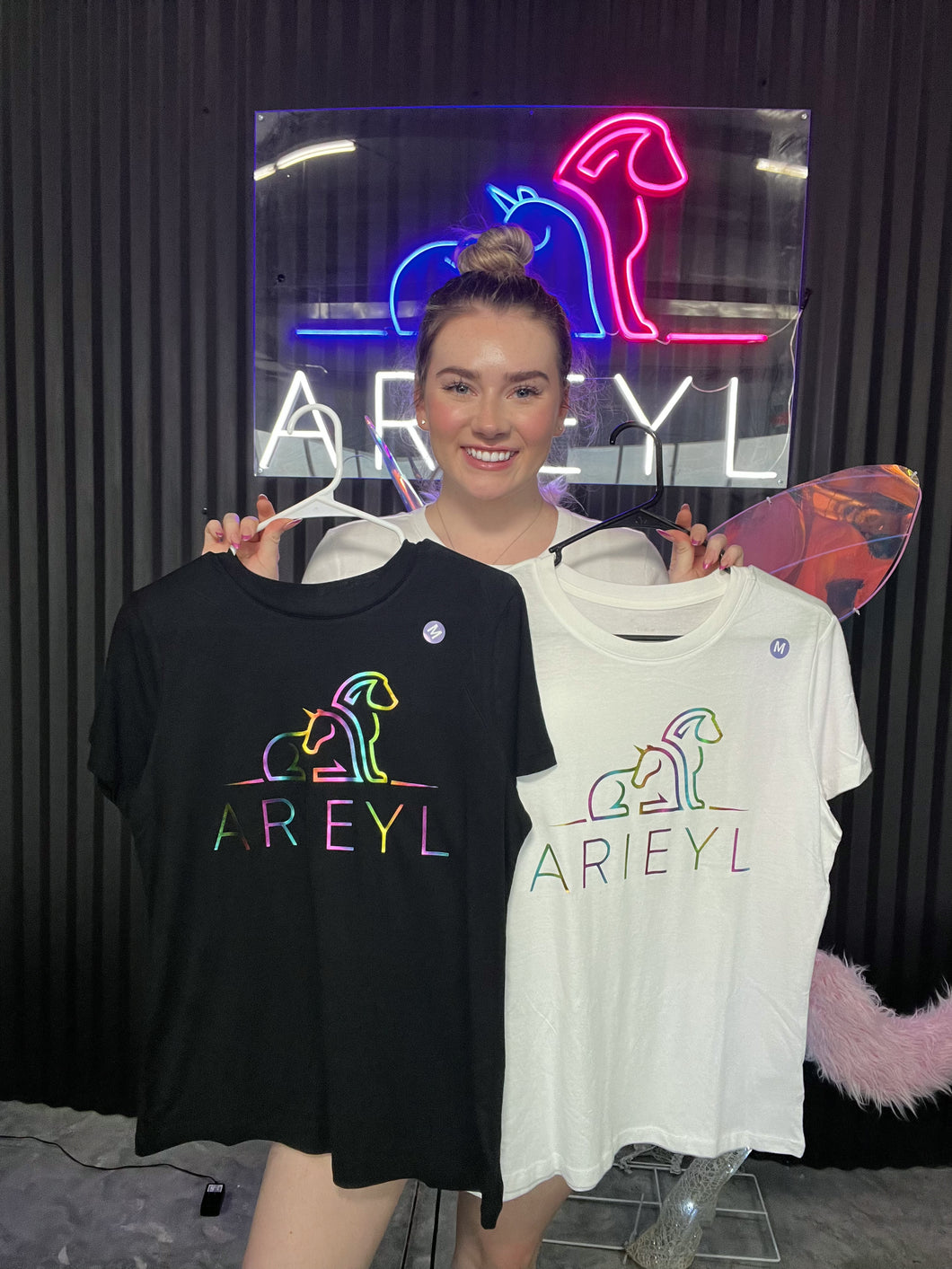 Arieyl Metallic Rainbow Logo Shirt