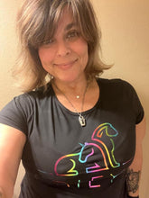 Load image into Gallery viewer, Arieyl Metallic Rainbow Logo Shirt
