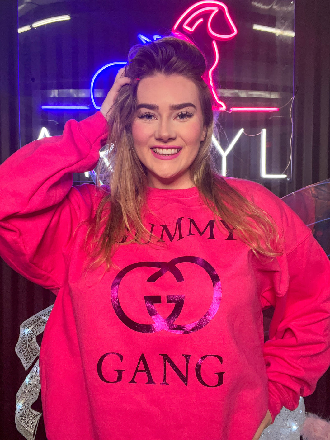 Hot Pink GG Sweatshirt